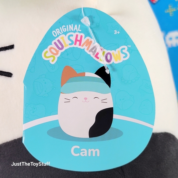 Squishmallow Cam the Cat 11" w/ Sun Visor UltraSoft Stuffed Animal Toy Plush NWT - Picture 5 of 6